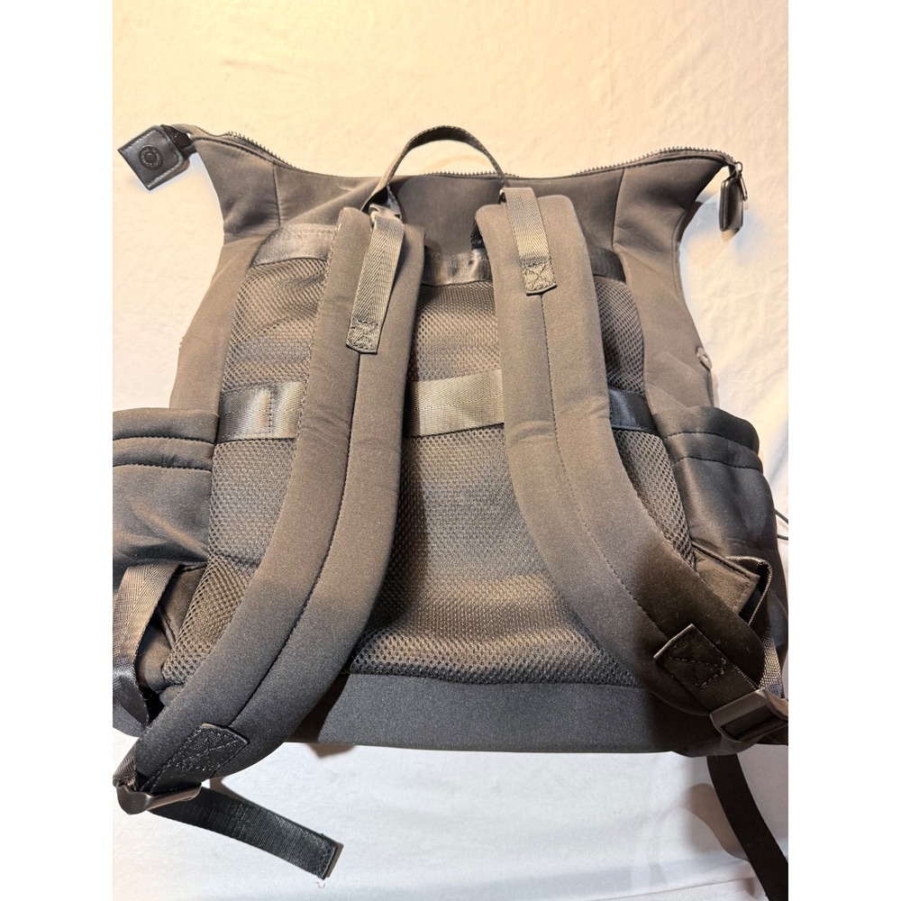 Miss Fong Neoprene Diaper Bag Backpack Black Water Resistant Travel Bag - Picture 4 of 9